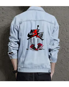 Men's Modern Denim Jacket - for Nephew - Vintage Style for Urban Fashion - Great Gift for Christmas Young Men - Light Blue - Main View
