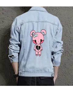 Men's Modern Denim Jacket - Gift for College Student - Stylish Look for Day Trips - Father's Day for Active Men - Light Blue - Main View