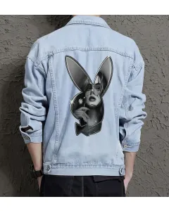 Men's Modern Denim Jacket - Gift for Young Man on Stylish Look - Casual Fridays Style for Valentine's Day - Casual Dressers - Light Blue - Main View