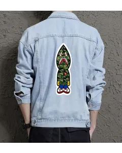 Men's Relaxed Fit Jean Jacket - Gift for Son on Versatile Design - Casual Outings Style for Back to School - Young Men - Light Blue - Main View