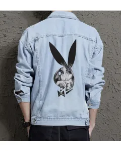 Men's Relaxed Fit Jean Jacket - Perfect Present for Teenager - Everyday Style - for Casual Fridays - Just Because Gift - Light Blue - Main View