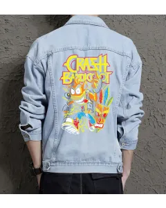 Men's Rg148 Denim Jacket - Gift for Him - Stylish Casual Wear - Graduation Gift - Light Blue - Main View