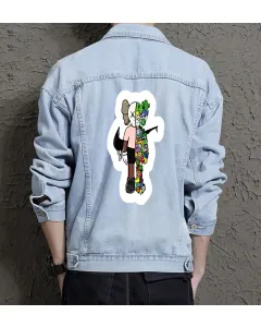 Men's Urban Jean Jacket - for Husband - Stylish Look for Casual Meetups - Great Gift for Birthday Active Men - Light Blue - Main View
