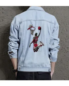 Men's Urban Jean Jacket for Nephew - Great Relaxed Style Gift - Day Trips for Holiday Season - Young Men - Light Blue - Main View
