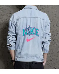 Men's Urban Jean Jacket for Nephew - Relaxed Style with School Wear - Gift Idea for College Start Millennials - Light Blue - Main View