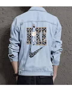 Men's Urban Jean Jacket - Gift Idea for College Student - Stylish Look for Campus Style - Perfect for Celebration - Light Blue - Main View