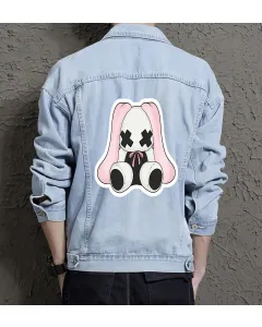 Men's Urban Jean Jacket - Gift Idea for Nephew - Button Closure for Coffee Dates - Perfect for Father's Day - Light Blue - Main View