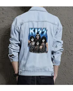 Men's Urban Jean Jacket - Perfect Present for Him - Casual Style - for Weekend Wear - Just Because Gift - Light Blue - Main View