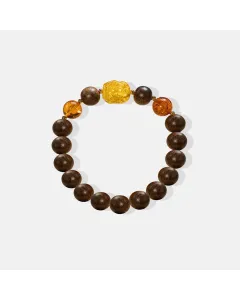 Natural Agarwood Bracelet for Men & Women - Handcrafted Grounding Energy for Daily Wear, Spiritual Gifts – Mixed – Main View