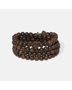 Natural Agarwood Bracelet for Spiritual Gift Buyers – Handcrafted Wood Bracelet for Grounding Energy, Daily Wear – Mixed – Main View