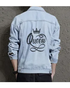 Queen Graphic Tee for Women - Gift for Music Lovers - Christmas Present - Light Blue - Main View