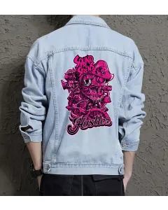 Shound the Sirens Jean Jacket for Men – Gift for Music Fans – Birthday Present - Light Blue - Main View