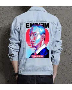 Slims Hady Jean Jacket for Men – Gift for Streetwear Fans – Christmas Gift - Light Blue - Main View