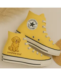 Stylish Sunny Sneakers for Women and Teens – Trendy Footwear for Casual Walks, Summer Outings – Perfect Gift for Fashionistas - Custom Embroidered - Main View
