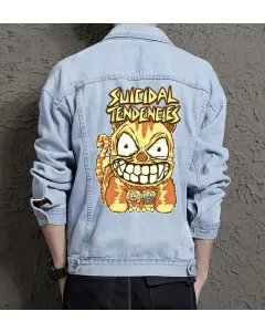 Suicidal Tendencies Jean Jacket for Men – Gift for Music Fans – Christmas Gift - Light Blue - Main View