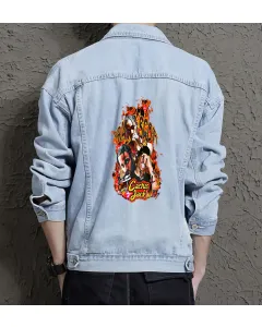 Travis Jean Jacket for Men – Gift for Urban Teens – Birthday Present - Light Blue - Main View