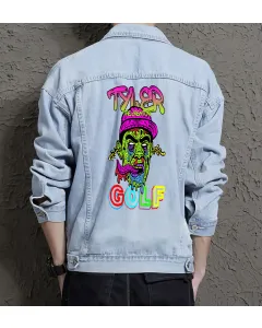Tyler Jean Jacket for Men – Gift for Music Fans – Birthday Present - Light Blue - Main View