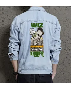 Wiz Jean Jacket for Men – Gift for Urban Teens – Christmas Gift - Light Blue - Main View