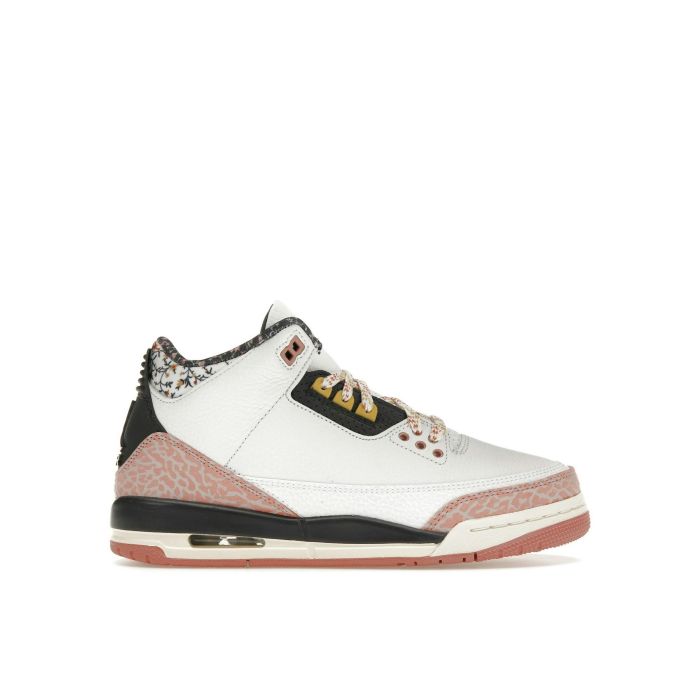 Jordan 3 Retro “Vintage Floral” GS 441140-100 | White / Anthracite / Red Stardust