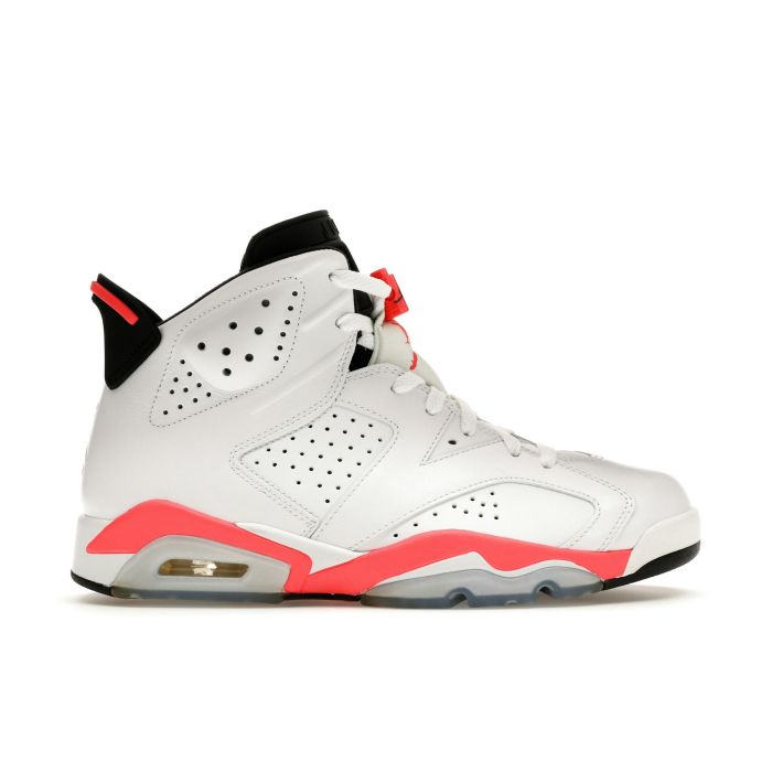 Jordan 6 Retro Infrared White - Classic Retro Basketball Sneakers