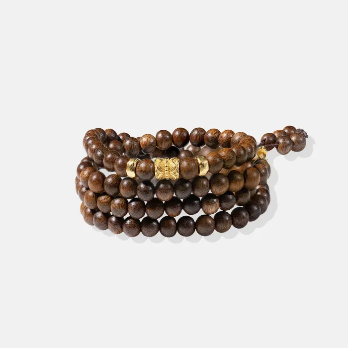 Handcrafted Natural Agarwood Bracelet for Spiritual Gift Buyers – Soothing Energy for Daily Wear, Meditation