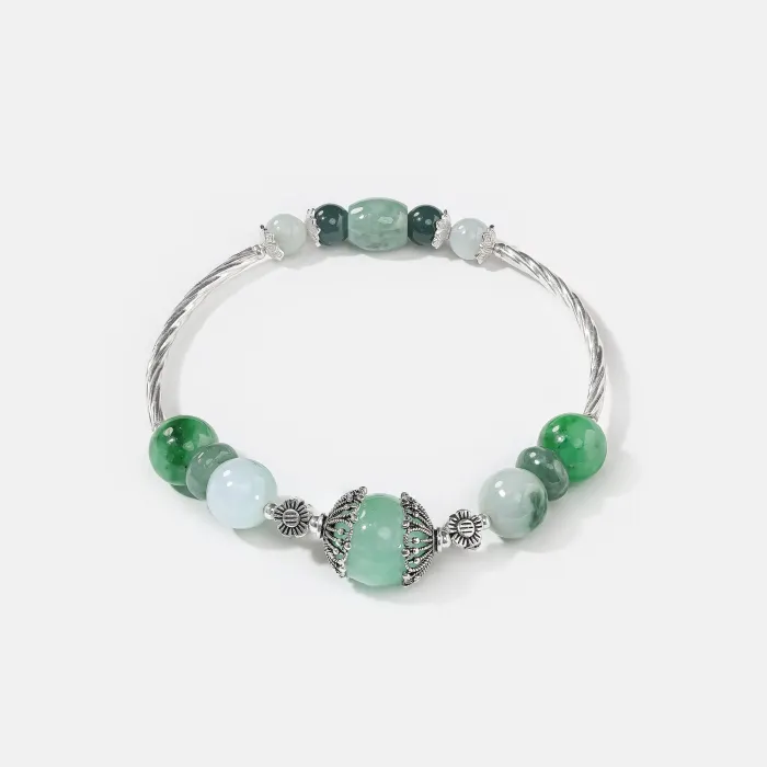 Jade Healing Bracelet for Women – Energy Boosting Crystal Gift for Calmness, Daily Wear and Meditation