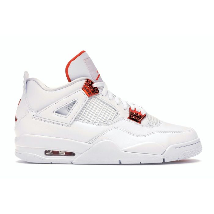 Jordan 4 Retro Metallic Orange - Vibrant Retro Basketball Sneakers