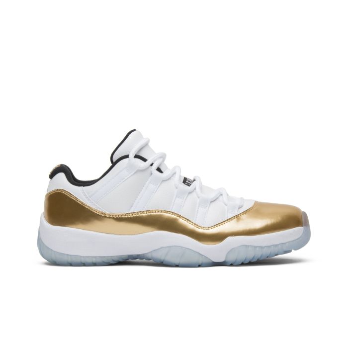Jordan 11 Retro Low “Closing Ceremony” 528895-103 | White Metallic Gold Black Premium Sneaker
