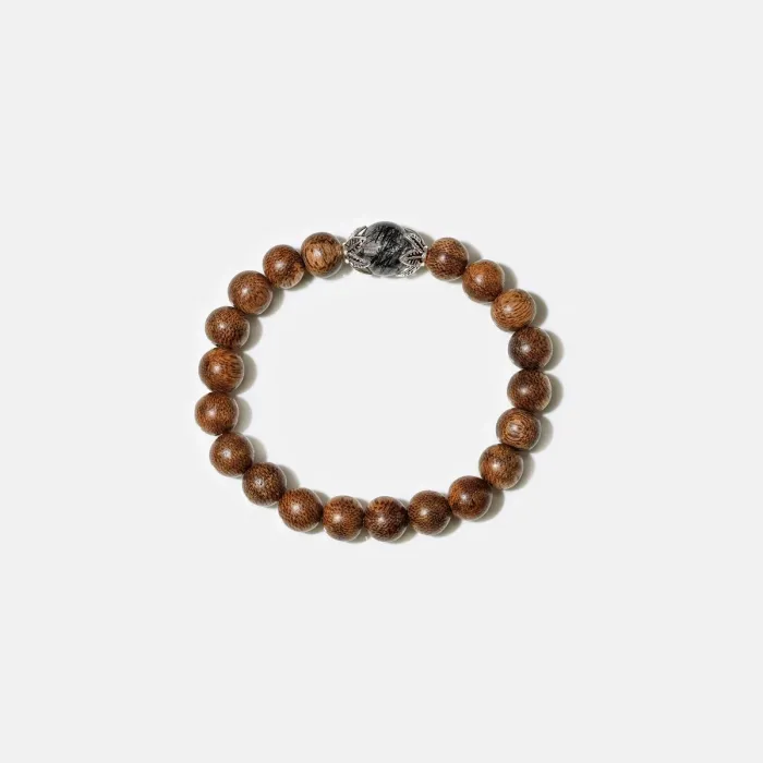 Natural Agarwood Bracelet for Men and Women – Handcrafted Spiritual Wood Bracelet for Daily Wear, Meditation