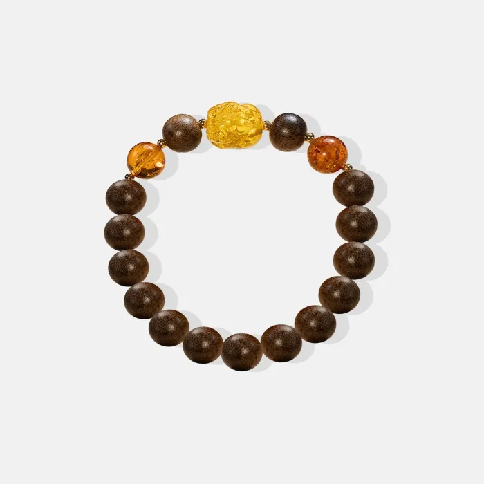 Natural Agarwood Bracelet for Men & Women - Handcrafted Grounding Energy for Daily Wear, Spiritual Gifts