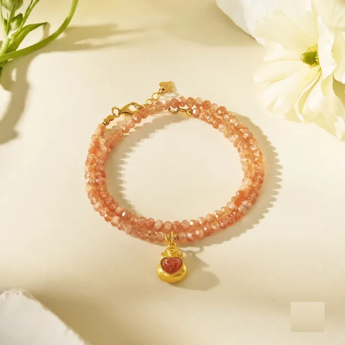 Sunstone Healing Bracelet for Women – Energy Boosting Crystal Gift for Confidence, Self-love & Positive Vibes