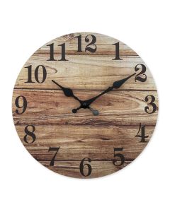 Custom Vintage distressed wall clock silent quartz decor for rustic lovers, antique collectors & farmhouse enthusiasts - charming in living rooms, kitchens cozy spaces