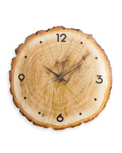 Custom Crystal wood ring clock silent quartz decor for minimalists, modern designers & luxury homeowners - elegant in living rooms, bedrooms upscale spaces