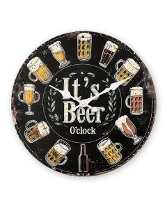 Custom Retro beer glass wall clock silent quartz decor for craft enthusiasts, bar owners & vintage collectors - fun in man caves, kitchens pub-style spaces