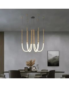 Nordic Modern  Art Line Led Pendant Lights Hanging Lamp For Dinning Room/Living Room Home Art Decoration Light Fixture