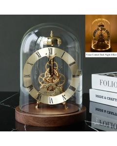 Luxury Glass Chiming Clock | Smart LED Home Decorations | Perfect for Modern Living Room & Office Decor