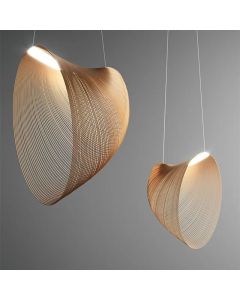 Nordic Designer Birch Wood Light Pendant Lamp for  Kitchen Restaurant Shop  Chandelier Home Decor Art Lighting