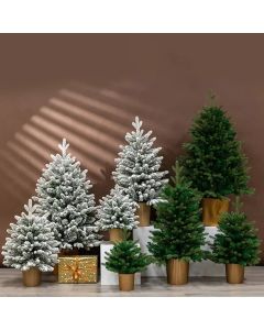 45CM Artificial Christmas Tree Xmas Snow Pine Desk Table Decor New Year Christmas Decorations For Christmas Home Party DIY Decor