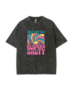 Always Salty Unisex Teen Tee - Perfect for School & Weekends | Birthday & Holiday Gift | Men's Flannel & Oversized Style - Casual Summer Wear