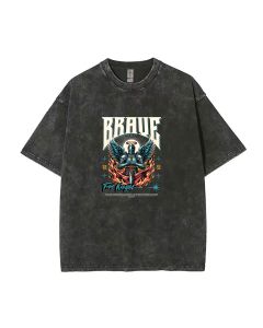 Brave Fire Knight Unisex Teen T-Shirt - Casual Summer Wear for School & Weekends | Gift for Birthdays & Holidays | Men's Oversized Flannel Style