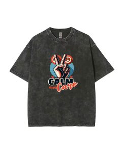 Calm and Care Mineral Wash T-Shirt - Perfect for Unisex Teens: Casual, School, Summer, Holidays | Cool Beach Shirt with Classic Design