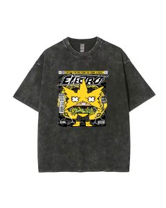 Electro Mineral Wash T-Shirt: Cool Beach Shirt for Unisex Teens - Perfect for Casual Wear, School, and Gifts - Classic T-Shirt Design