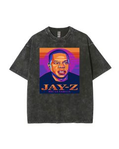 JAY-Z Mineral Wash T-Shirt: Cool Beach Shirt for Unisex Teens - Classic Style for Casual Wear, School & Summer - Great Gift Idea!