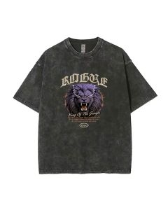 Lion Unisex Teen T-Shirt - Summer Casual Wear, Perfect for School & Weekends | Birthday & Holiday Gift - Men's Flannel & Oversized Style