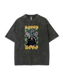 Unisex Snoop () Mineral Wash T-Shirt | Beach Shirt for Teens | Cool & Classic T-Shirt for Casual Wear, School, Summer | Gift for Holidays