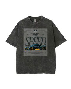 Speed Car Streetwear Unisex Teen T-Shirt - School & Weekend Casual Wear | Birthday & Holiday Gift | Men's Flannel & Oversized Style - Summer