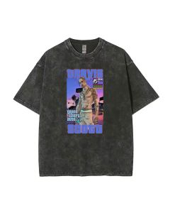 Travis () Mineral Wash T-Shirt: Cool Beach Shirt for Teens - Classic Unisex T-Shirt for Casual Wear, School, Gift-Giving & Summer