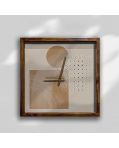 Custom Modern abstract wall clock with minimalist wooden frame, Wooden Wall Clock for Home Decor in Living Room, Kitchen and Kid Decorations Gifts