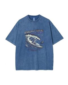 Astronaut Surfer Unisex Teen T-Shirt | Summer Casual Wear for School & Weekends | Birthday & Holiday Gift | Men's Flannel & Oversized Style