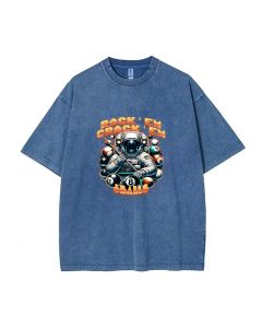 Billiard Astronaut Unisex Teen T-Shirt - School & Weekend Casual Wear | Birthday & Holiday Gift | Men's Flannel & Oversized Style